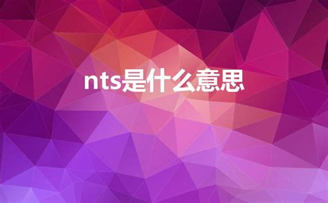 nts意思|NTS是什么的缩写